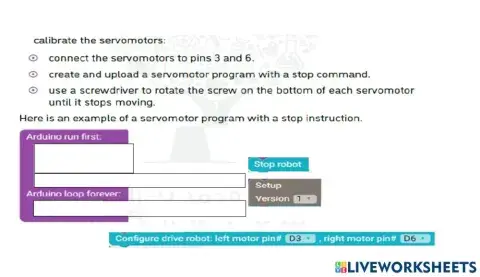 Robot calibration code