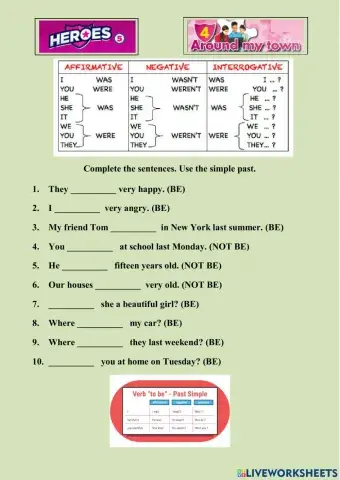 H5u4 tobe past simple