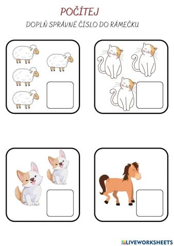 Číslice a počet prvků do 5