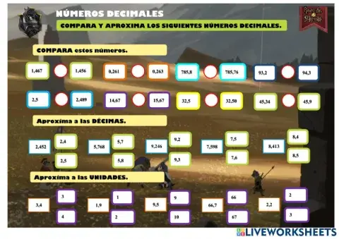 Mate-t6-aproximación y comparación de decimales