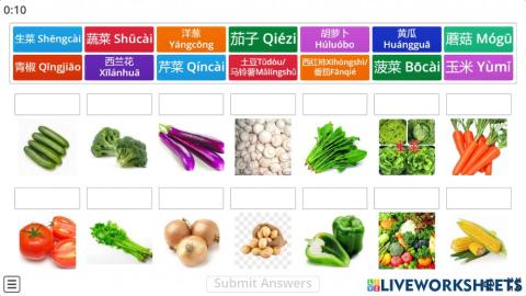 Vegetables 蔬菜