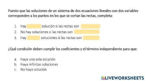 Sistema de ecuaciones