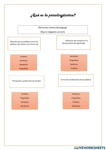 Estructura del lenguaje interno