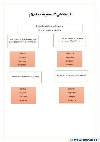 Estructura del lenguaje interno