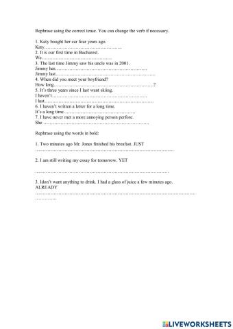 Present Perfect and Past Simple Tense
