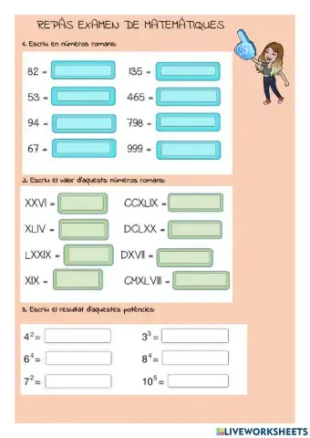 Repàs de matemàtiques 5é