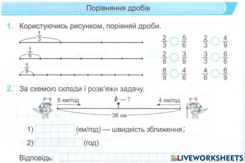Порівняння дробів