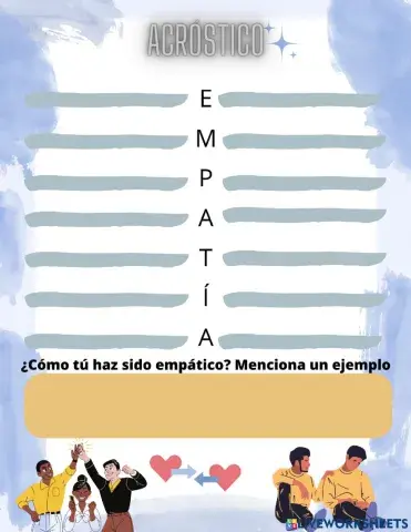Empatía acróstico
