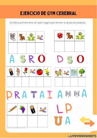 Conciencia fonológica: EL ABECEDARIO