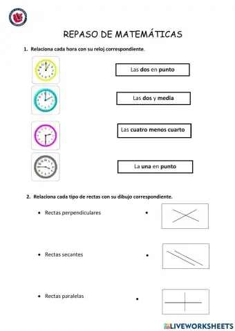 Repaso de matemáticas