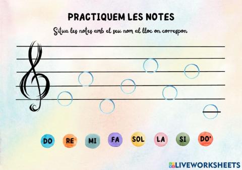 Practiquem les notes