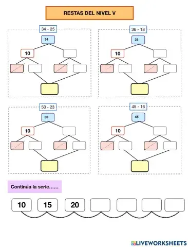 Restas por descomposicion