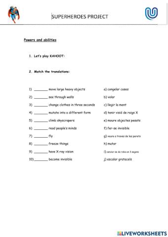 Powers and abilities