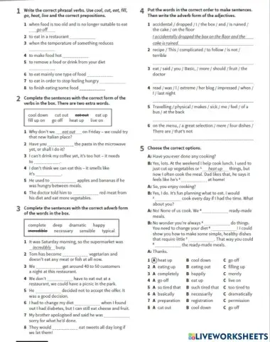 Food Vocabulary Review