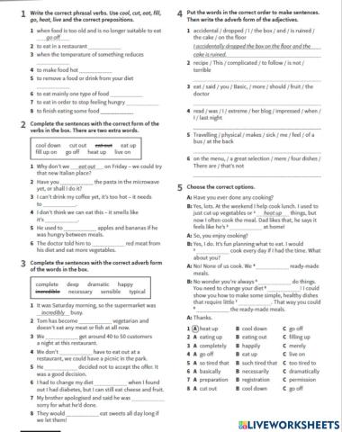 Food Vocabulary Review