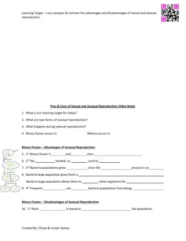 Pros & Cons of Sexual & Asexual Reproduction