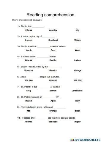 The best city DUblin