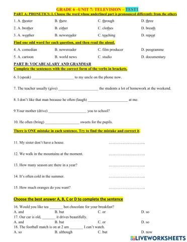 G6-unit7 tn 50c test1