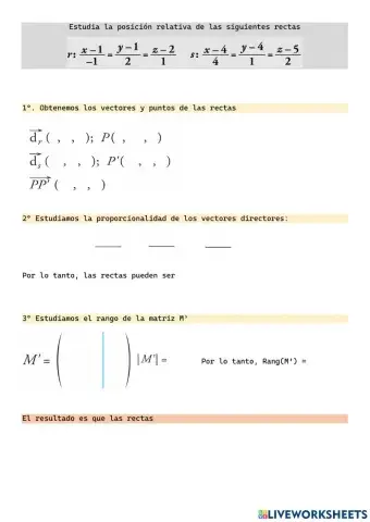 Posiciones relativas rectas 2