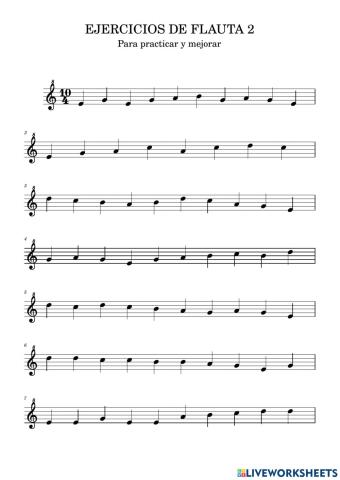 Ejercicios de flauta 2