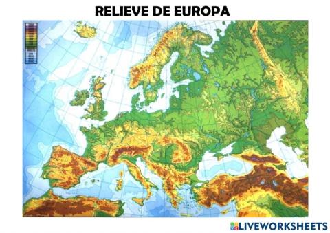 Relieve de Europa