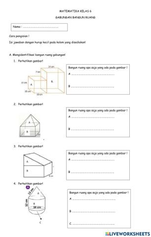 Bangun ruang gabungan