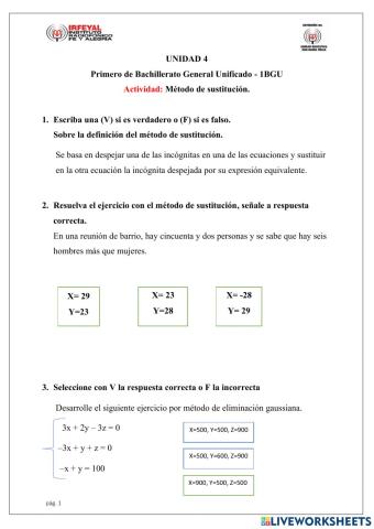 Metodo sustitucion 3x3