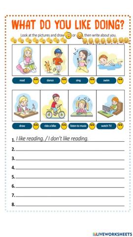 What do you like doing?