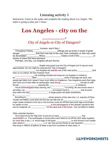 Listening: Los Angeles