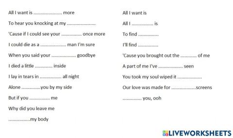 All I want  Kodaline