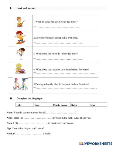 E5.L33.What do you do in your free time.HW