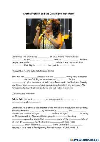 Aretha Franklin and the Civil Right Movement