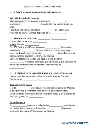 Esoaña en el siglo XiX 1