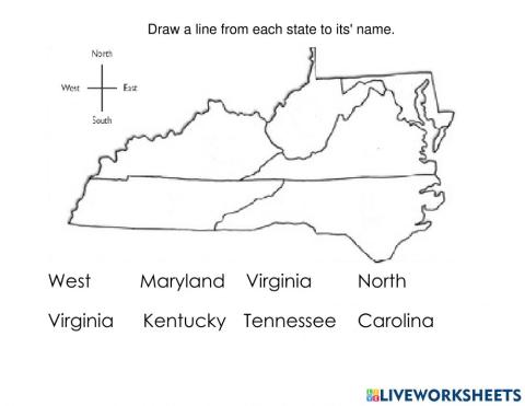 Virginia and it's bordering states