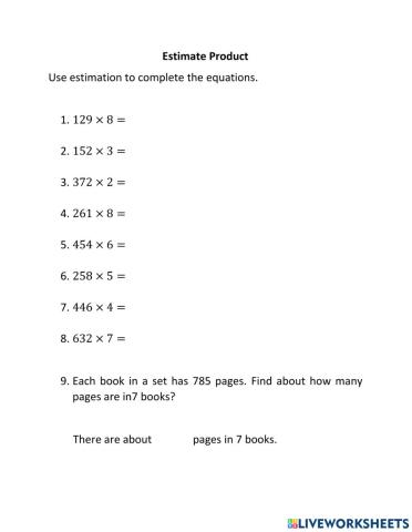 Estimate product (Level 2)