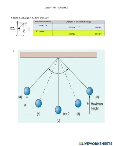Conservation of mechanical energy