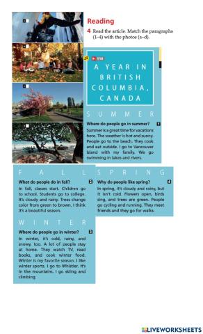 Reading comprehension