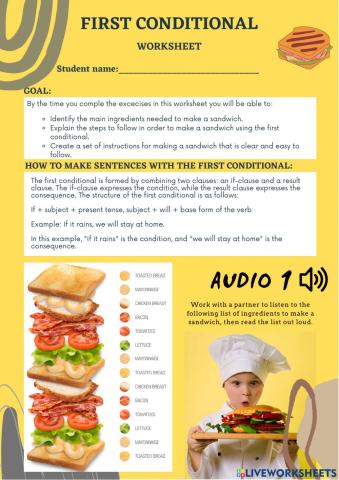 The first conditional