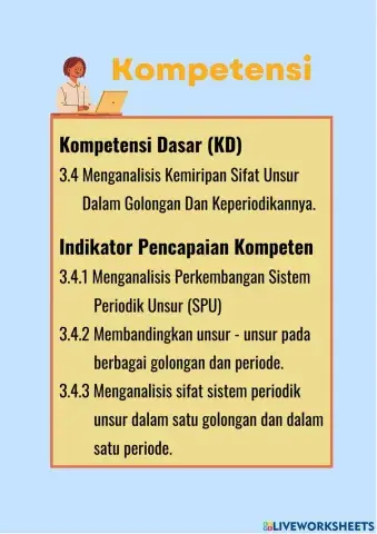 Sistem Periodik Unsur Bagian IV