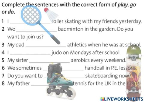 Play do go collocations