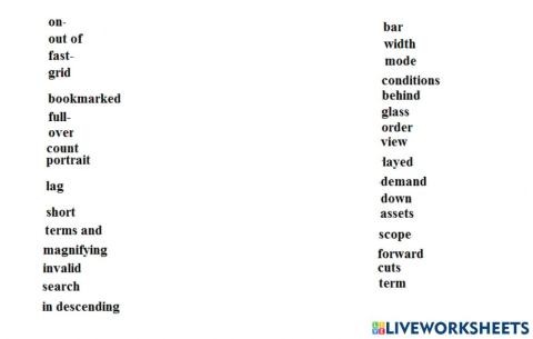 Project word-combinations