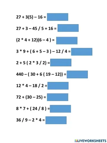 Jerarquia de operaciones