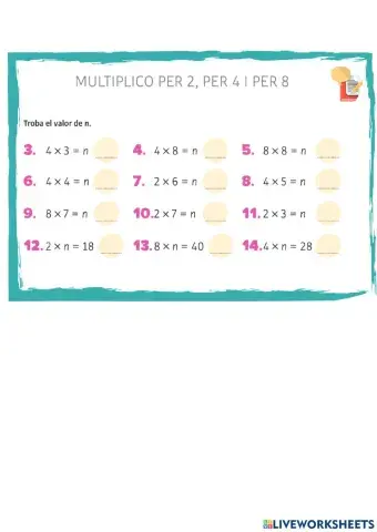 Multiplicacions