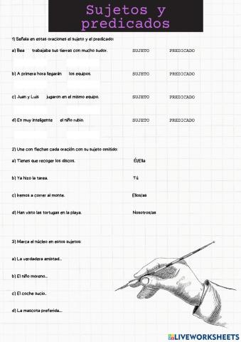 Sujetos y predicados
