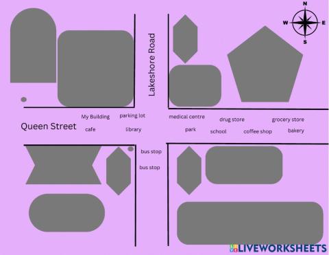 Listening Task for prepositions of direction