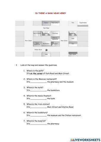 Prepositions of place