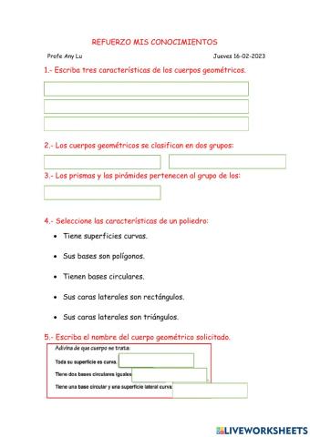 Cuerpos Geométricos