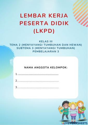 Pembelajaran Tematik Kelas 3 Tema 2 Subtema 3 Pembelajaran 3