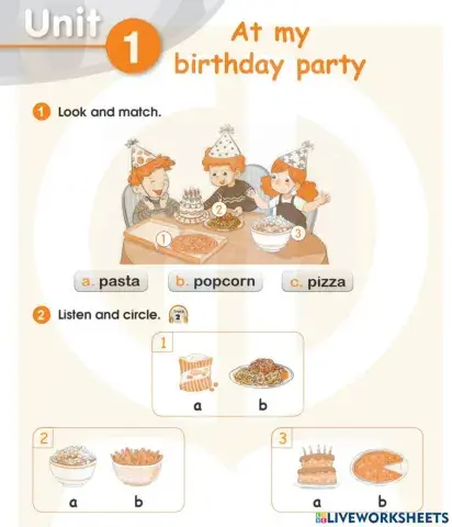 Unit 1: at the birthday party