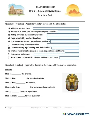 Ancient Civilisations - Unit 7